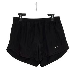 Nike black pull over running shorts size large